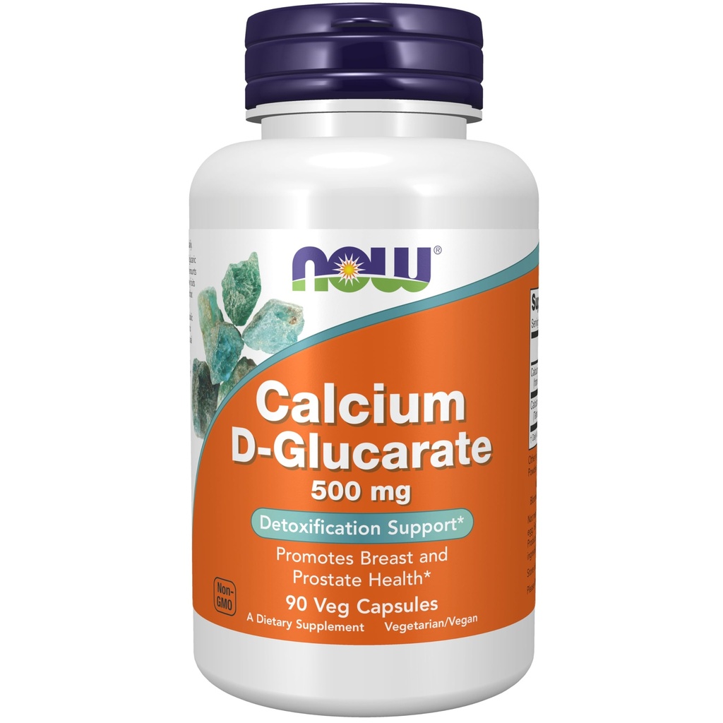 NU Voedingssupplementen, Calcium D-Glucaraat 500 mg, Ontgiftingsondersteuning*, 90 Veg Capsules