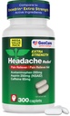 GenCare - Hoofdpijn Acetaminofen met Aspirine (NSAID) & Cafeïne (300 Capletes) Waarde Pack 