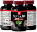 Haarverlies voor mannen - Gray Hair Reverse Complex - Natuurlijke oplossing - Krachtige resultaten, zink Haarvitaminen, biotine Supplement, paba, biotine Supplementen voor haar en nagels, grijze haarvitaminen, 1B 60 Caps