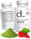 Schildkliersupplement - Magnesium, jood, Ashwagandha, vitamine B12, & zink voor schildklierondersteuning voor mannen en vrouwen - Vegan Dieetsupplementen voor vrouwen & mannen, 60 capsules