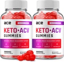 (2 Pack) Ace Keto ACV Gummies - Advanced Formula Ace Keto Plus ACV Gummies Apple Cider Vinegar Ace ACV, Weight Management, Dieetsupplement Beoordelingen Mannen Vrouwen (120 Gummies)
