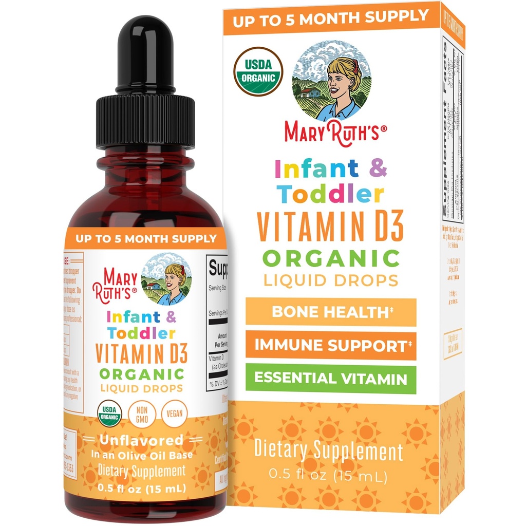 MaryRuth Organics USDA Organic Vitamine D Drops 
