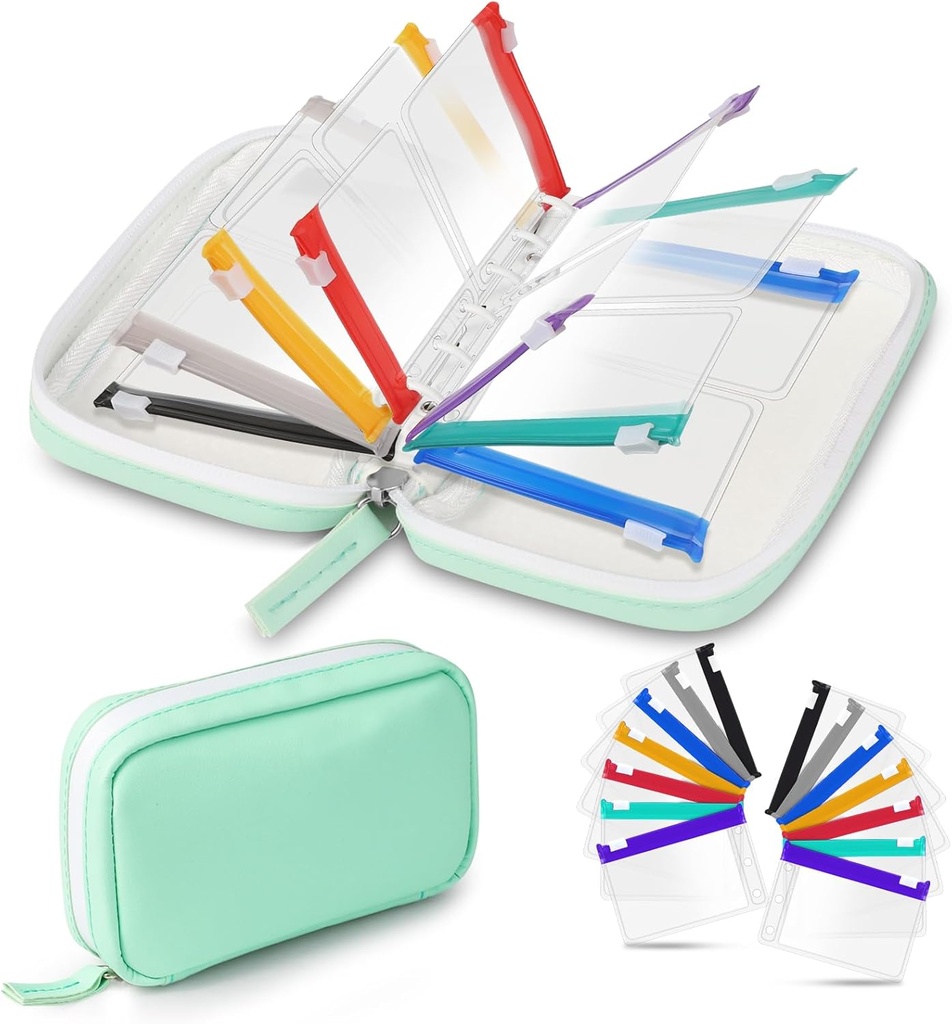 Water-Proof Pill Pouch Set, Weekly Pill Organizer 2 keer per dag, Pill Lose-Leaf opslag met kleur-gecodeerde geneeskunde zakjes, Herbruikbare reisgeneeskunde Organisator, Zippered Pill Organizers