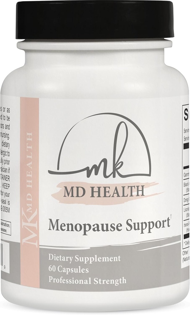 OBGYN Ontwikkelde Natuurlijke Menopauze Ondersteuning Supplement voor Verlichting van Symptomen van Menopauze en Perimenopause, 60 Tellen