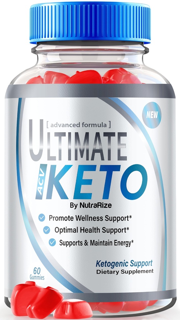 Ultimate Keto ACV Gummies, Ultimate ACV Keto Advanced Weight Loss Supplement, Ultimate Keto Formula, Natural ACV Apple Cider Vinegar 1000MG, Ultimate Keto ACV Vitamines, Officiële recensies (60 Gummies)