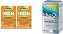 Vitron-C Iron Supplement Plus Vitamine C, 60 Tel, 2 Pak bundel met Mag-Ox 400 Magnesium Mineraal Dieetsupplement Tabletten, 60 Tellen