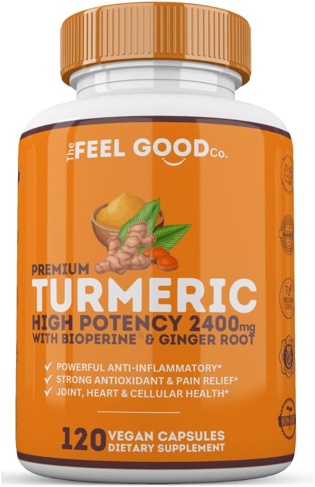 De Feel Good Turmeric Circumin 2400mg 95% Curcuminoïden met BioPerine 
