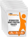 BulkSupplements.com Gehydrolyseerde Wei Proteine Isolaat Poeder - Clear Whey Isolaat Protein - Unflavored & Gluten Free, 30g per Serving, 1kg (Pack van 5) (11 lbs)