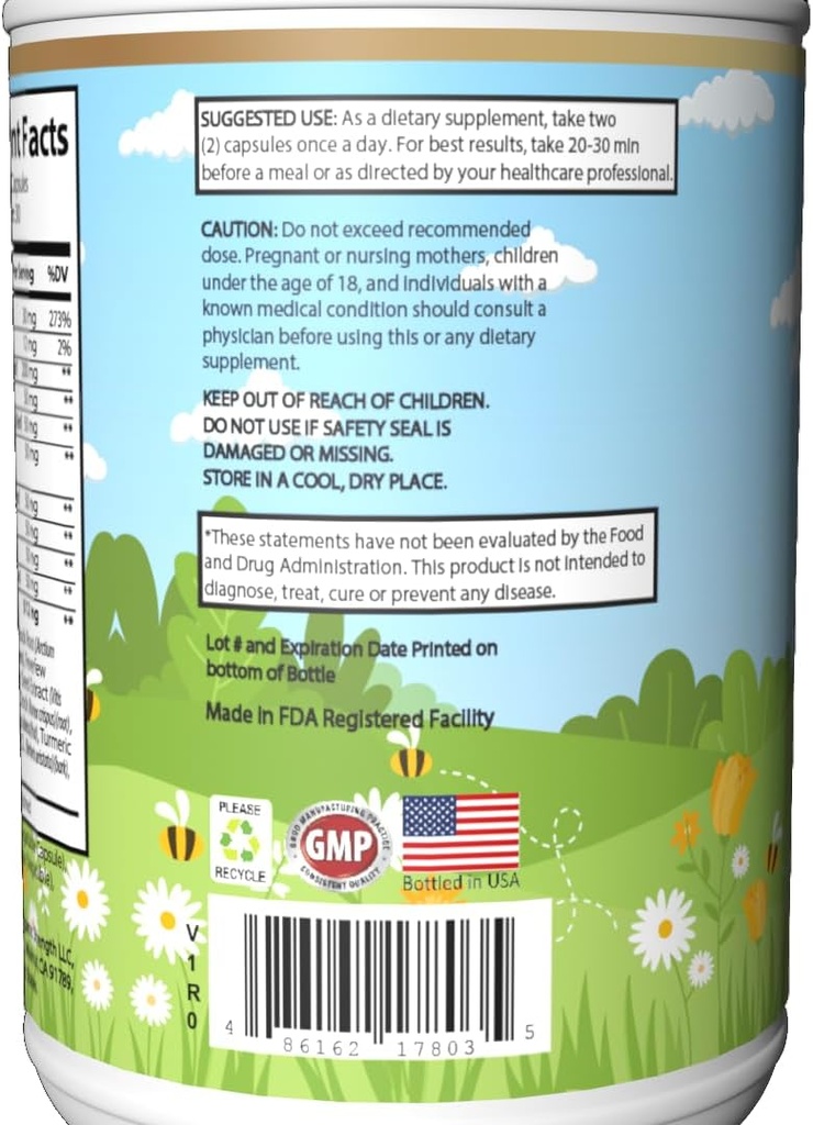 Leverondersteuning - Premium Blend with Milk Thistle, Artichoke, Beetwortel & More - Ondersteunt Metabolisme & Digestieve enzymen - 60 Veggie Capsules - Blended in USA
