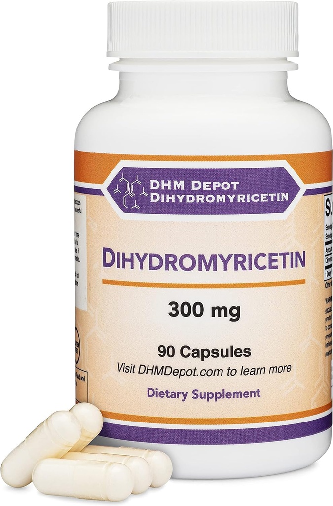 Dihydromyricetin (DHM) (Hovenia Dulcis Extract) Supplement voor leverondersteuning (natuurlijk verkregen uit de Oosterse Raisin Tree) 90 Capsules 300mg Analyse