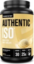Gejackte fabriek Authentieke ISO Wei Protein Isolaatpoeder - Lage Carb, Niet-GMO Muscle Building Protein w/No Fillers, Post Workout Herstel - 30 Servers, Vanille