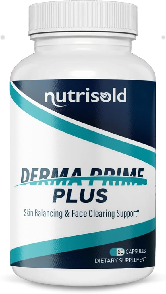 Derma Prime Plus - huidbalans en gezichtsheldering ondersteuning I Antiveroudering Supplement I voor duidelijke gladde huid, gezonde haren en nagels I verbeteren huidgezondheid I verjongende complex I (1)