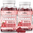 NIEUWE AGE Cranberry Gummies Urine Tract Health Gummies 1000mg - Ondersteunt Bladder, Nier, UTI - Vegetarisch (Cranberry 120 Tel.)