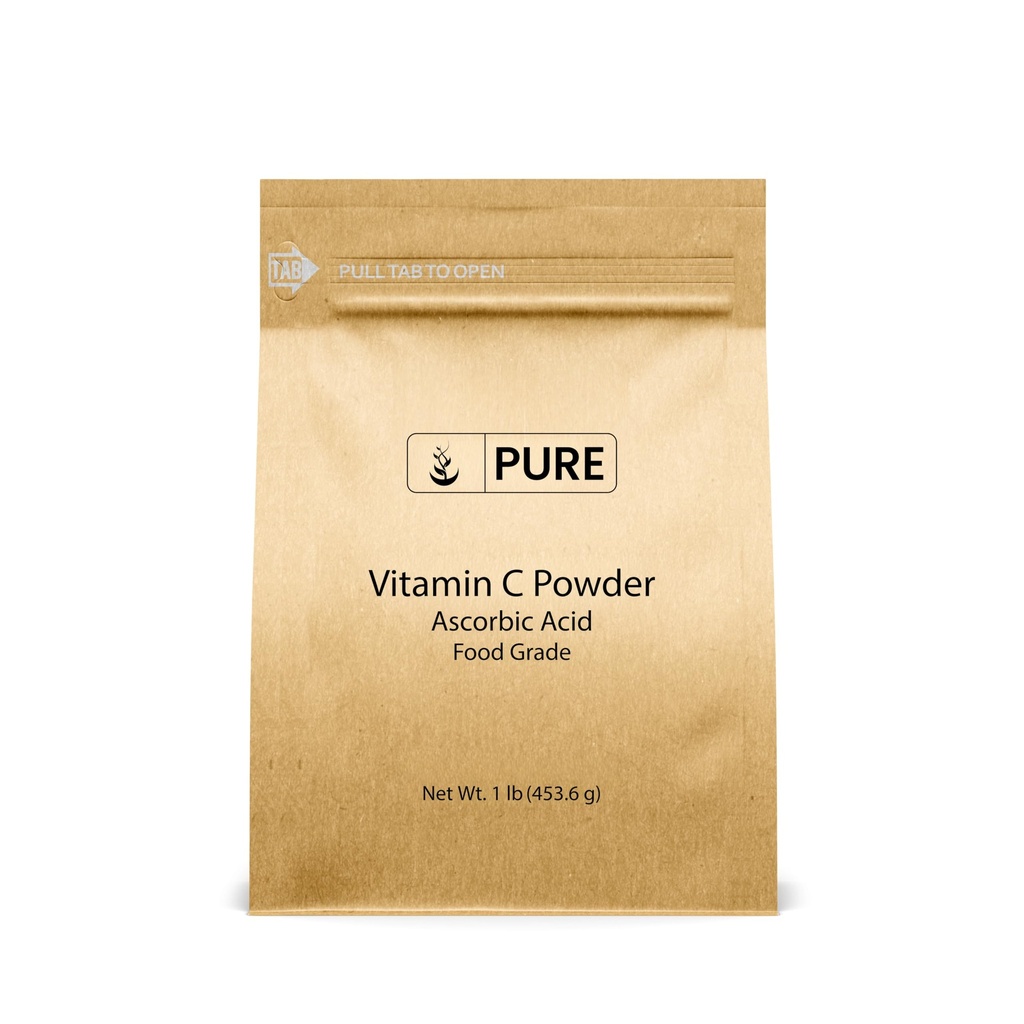 PURE ORIGINEEL INGREDIËNTEN Vitamine C Poeder (1 lb) Ascorbinezuur, Niet GGO, Dieetsupplement
