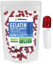 XPRS Nutra Maat 1 Lege Capsules - 500 Telle Lege Gelatine Capsules - Pill DIY Capsule Filling - Pure Bovine Pill Gel Caps for Do-It-Yourself Supplements (Clear Red/White)
