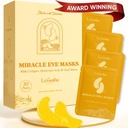 LE GUSHE Gold Under Eye Patches for Puffy Eyes and Dark Cirkels (30 Pairs) - Hydrating Collages Under Eye Maskers met Snail Mucin - Soothing Puffy Eyes Treatment for Women & Men - Bruidsmeisje Gifts