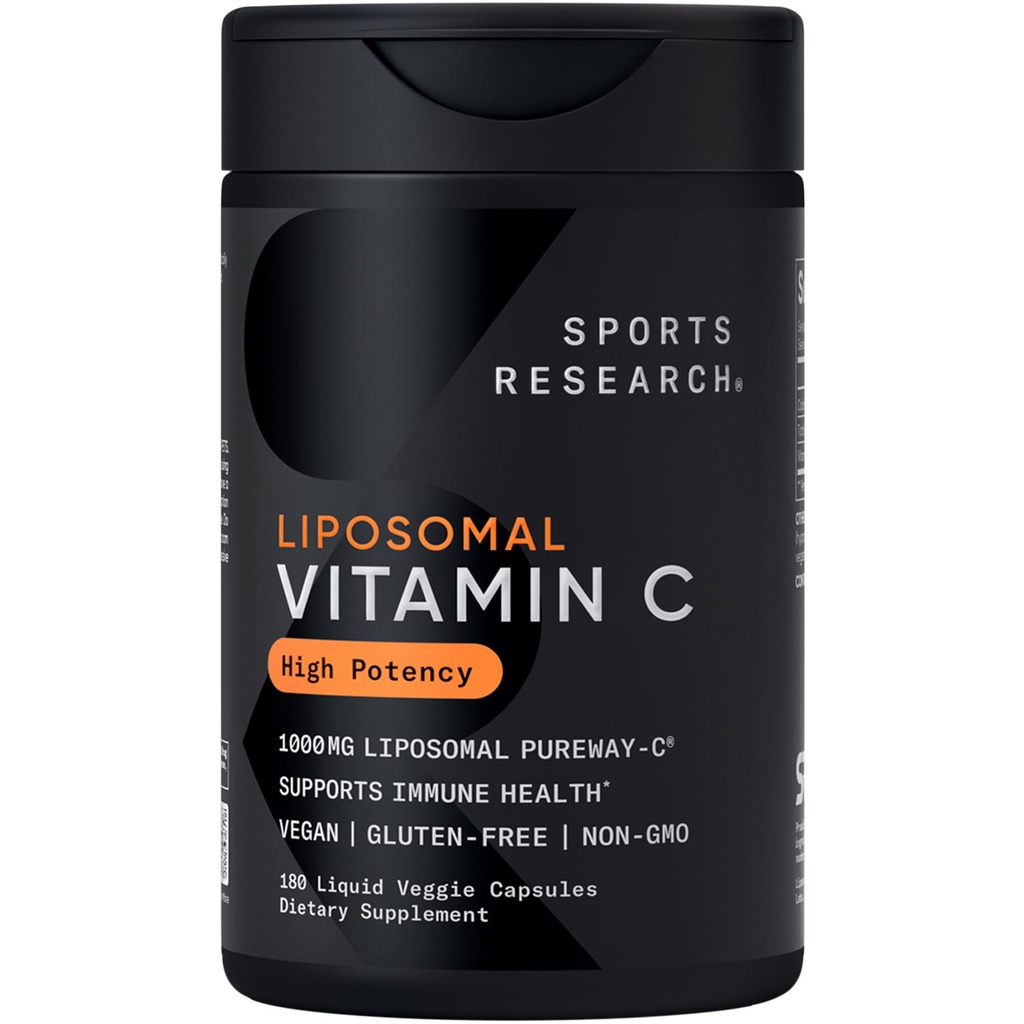 Sports Research® High Potency Liposomal Vitamine C Supplement 1000 mg 