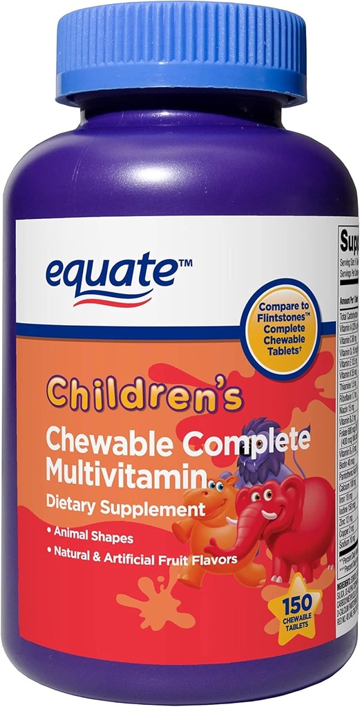 jogi Kinderen Kauwbare Complete Multivitamine Tabletten Dieetsupplement,Geen Gluten of Lactose 150 Tel.