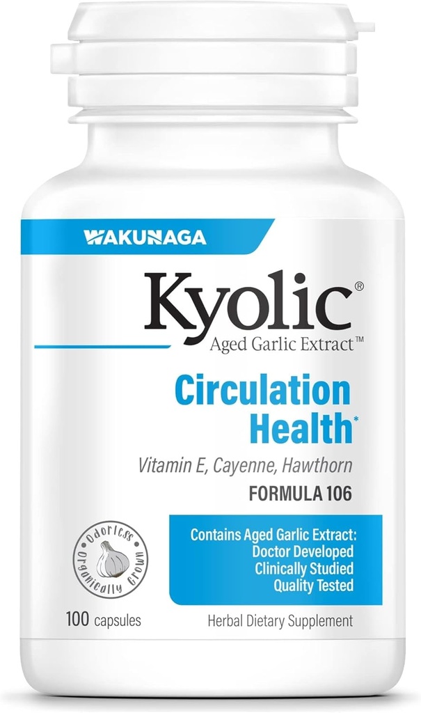 Kyolic Aged Knoflook Extract Formule 106, Circulatie Gezondheid