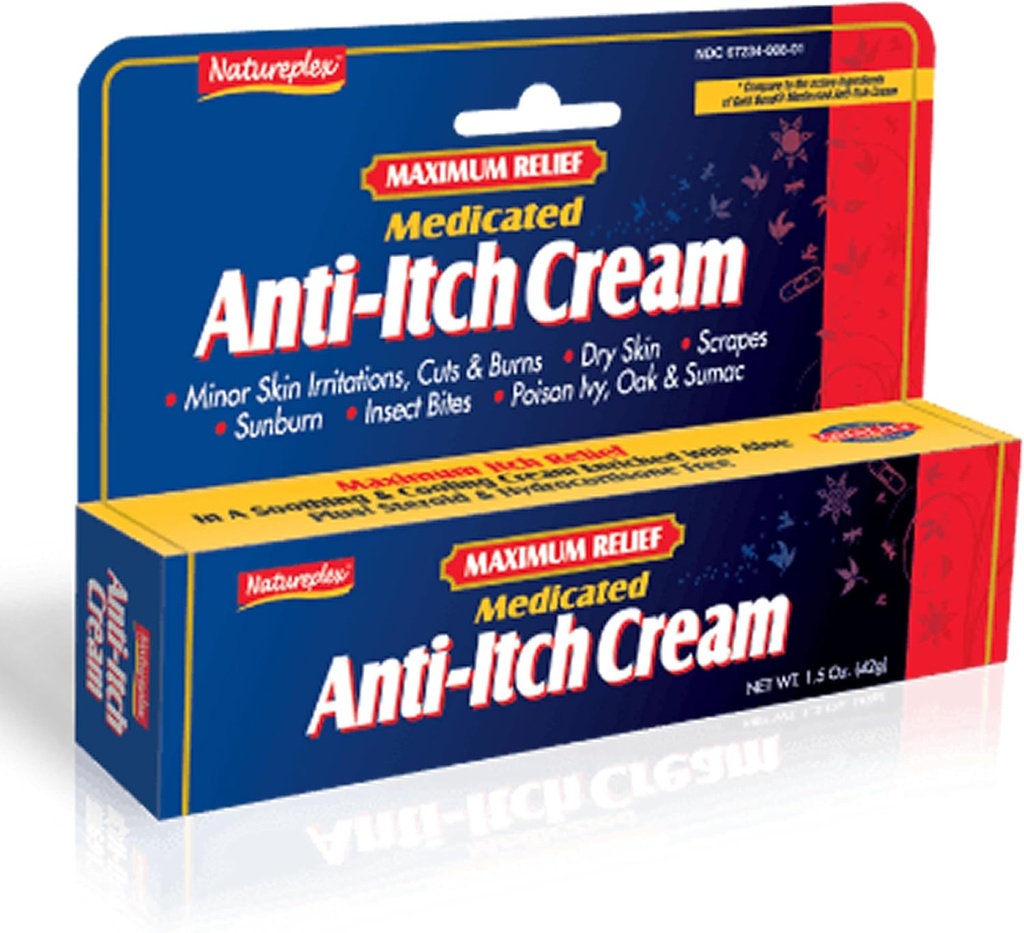 Maximale verlichting Gemedicineerde anti-Itch Cream 3 Pack