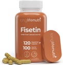 Fisetin 100mg - uit Rhus Succedanea Stem Extract, 120 Vegetarische Capsules, Senolytische Supplement voor Veroudering & Longevity, 4-maand levering, biologisch, GMP gecertificeerd, Made in USA