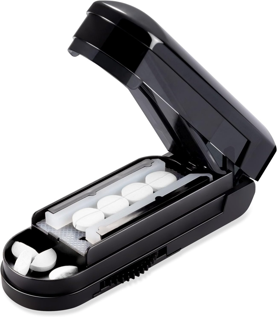 Portable Pill Cutter Splitter, Adjustable Cutter,voor vitamines,complementen en medicijnen, BPA-Free, Gemakkelijk te gebruiken