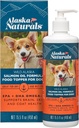 Alaska Naturals – Wild Alaska Salmon Oil Formula Dog Food Topper – EPA and DHA Omega-3 - Supplement for Healthy Skin, Shiny Coat – Made in The USA – 15.5 oz. Pump Bottle