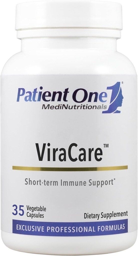 Patiënt One ViraCare Supplement for Fast-Acting Immuun and Respiratory Support met Echinacea, Andrographis, Vlierbes, Astragalus 35 Capsules