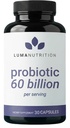 Luma Nutrition Probiotica 60 miljard CFU met Prebiotica - Probiotica voor vrouwen en mannen - Geformuleerd voor Digestieve Enzyme Health - Vegan & Glutenvrije - 60 capsules