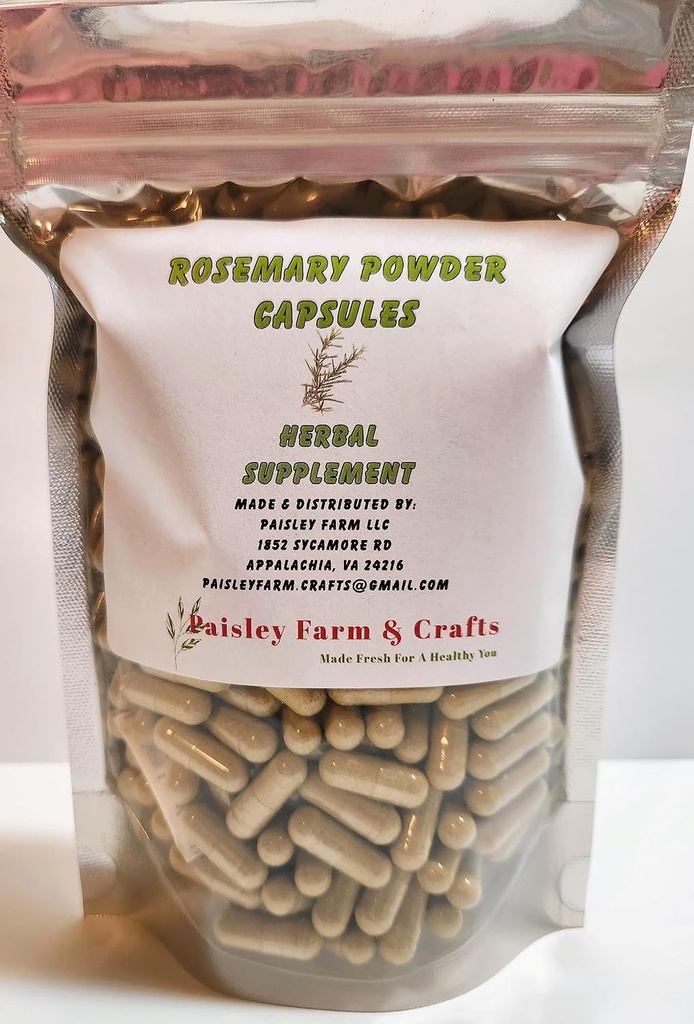 Rozemarijn Capsules 300 Ct - Kruidensupplement - Fresh gemaakt op aanvraag