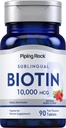 Piping Rock Biotin 10000mcg Fast request Tablets 