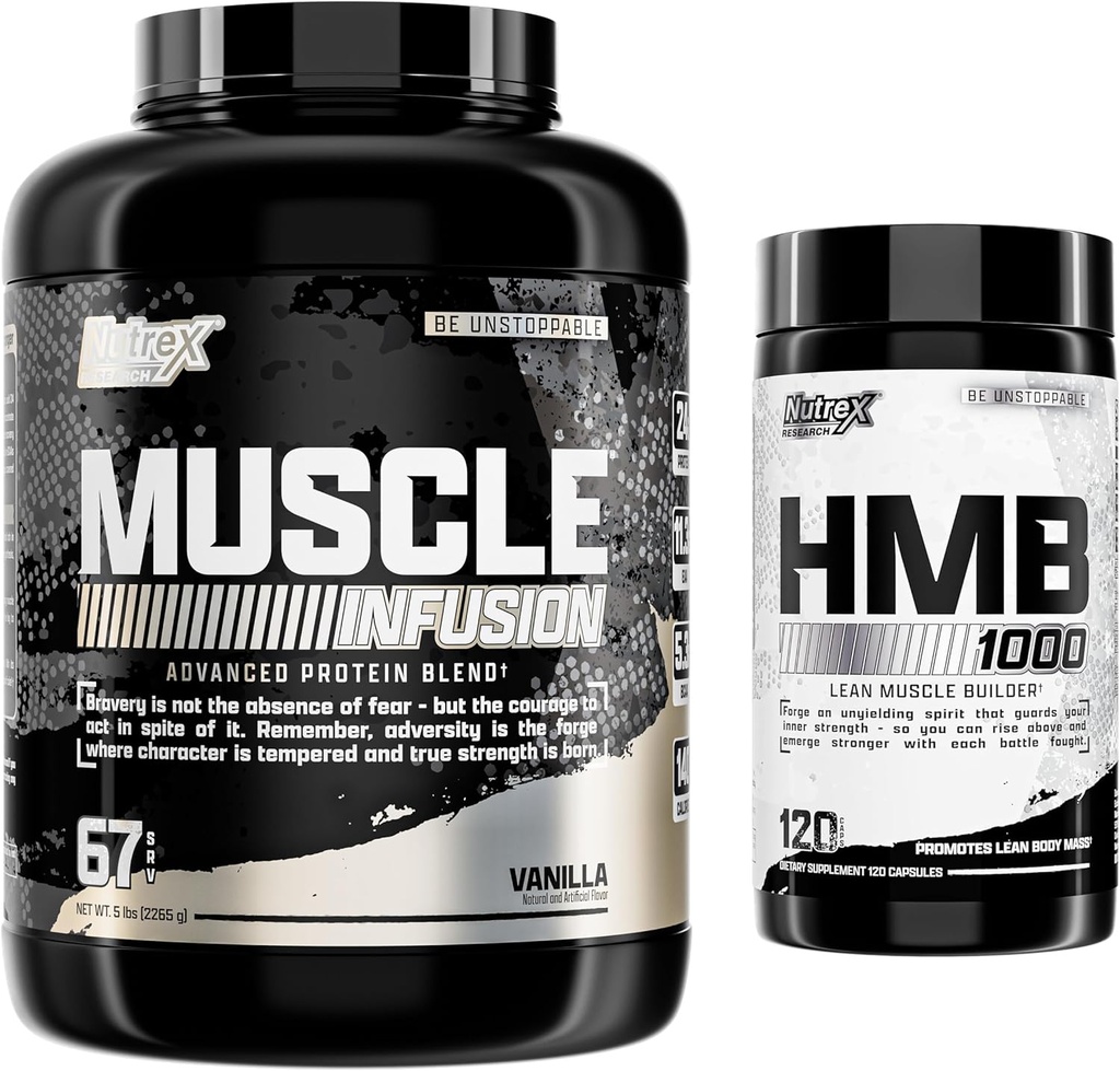 Nutrex Research Wei Protein Powder, Vanille HMB 1000 MG ondersteunt spierherstel,