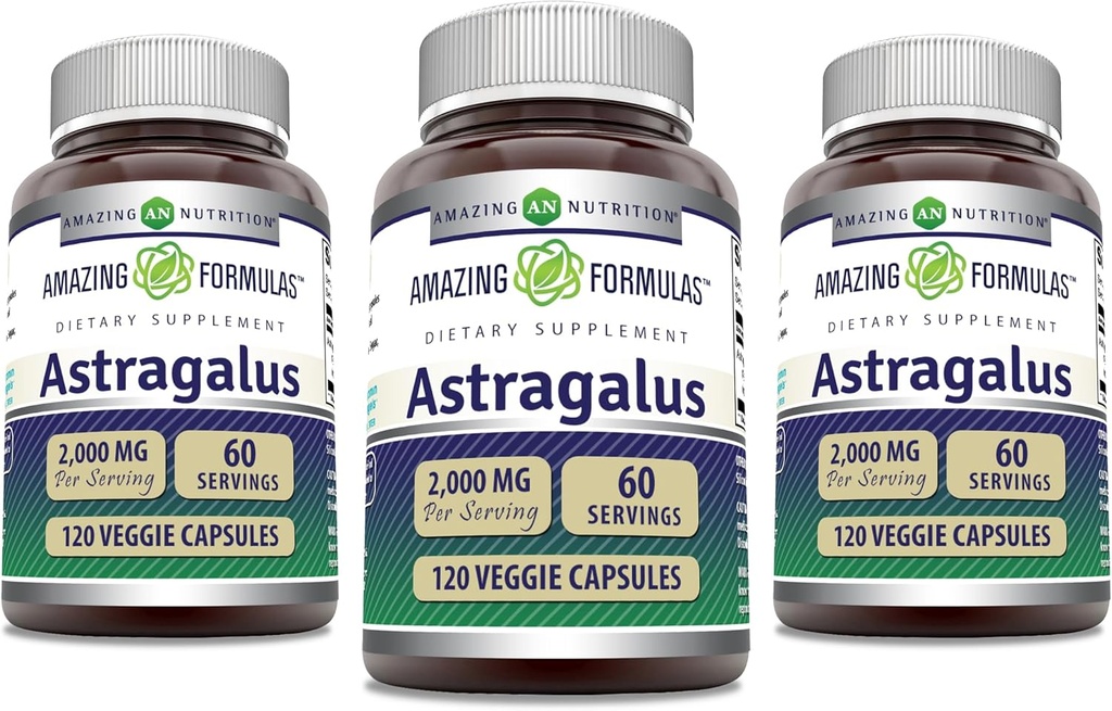 Verbazingwekkende Formules Astragalus 2000 mg Per Serving Capsules Supplement 