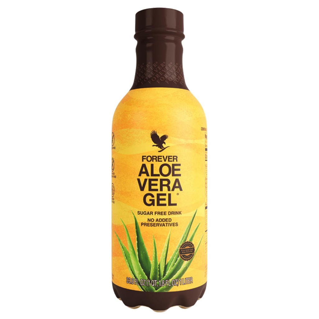 Forever Living - Aloe Vera Gel, Pure Inner Leaf Juice, 99,7% Aloe Content, Conservative-Free, 33,8 fl oz