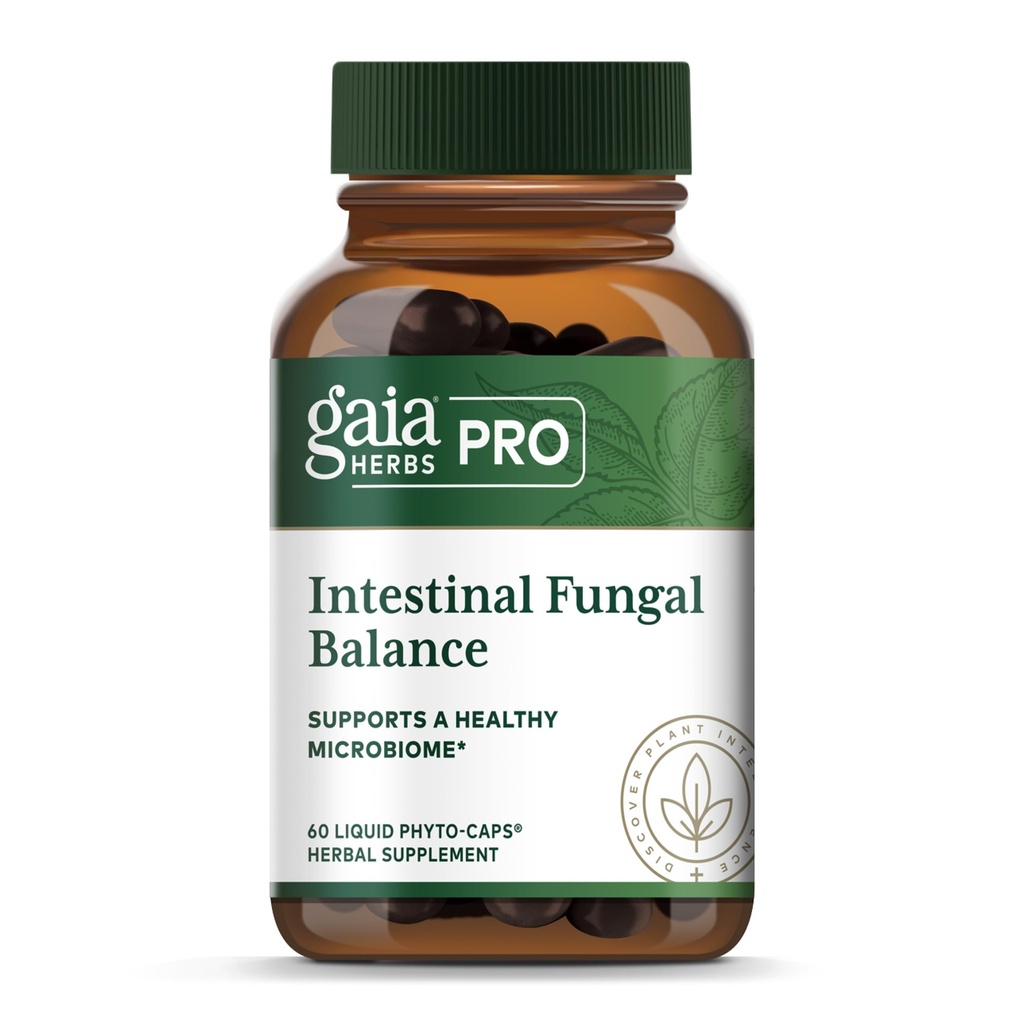 Gaia Herbs Pro Intestinal Fungal Balance - Digestion Support Supplement* - Cleanse Support Supplement* met Holy Basil Leaf, Cinnamon Bark & Oregon Grape Root - 60 Liquid Phyto-Caps (60 porties)
