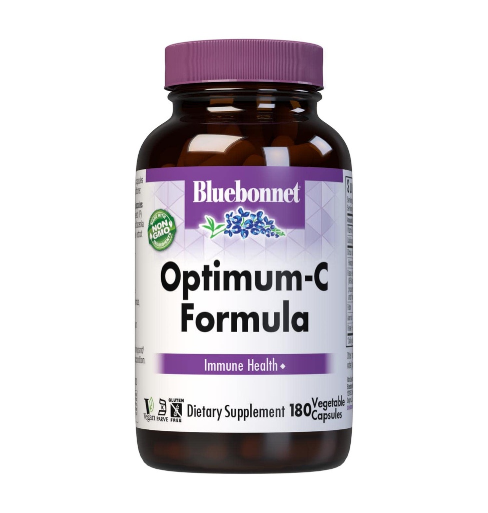 BlueBonnet Optimum C Formula Plantaardige Capsules, 180 Tellen