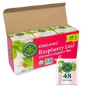 Traditionele Medicijnen Thee, Biologische Raspberry Leaf, Eases Menstruele Kraampjes, Ondersteunt een gezonde zwangerschap, 48 theezakjes (3 Pack)