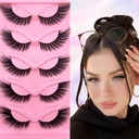Fox Eye Wispy wimpers 20mm Long Cat-Eye wimpers Angel Wing wimpers Faux Mink Valse wimpers Natural Look 5 Pairs Pack