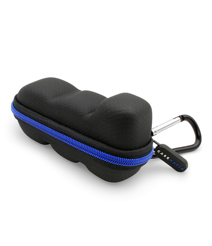 CASEMATIX Astma Inhalator Travel Case met Lanyard en Clip-on Keychain Carabiner, Inclusief Inhalator Holder Case Only, Black