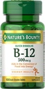 Nature's Bounty Vitamine B-12 500 Mcg, 100 Tellen