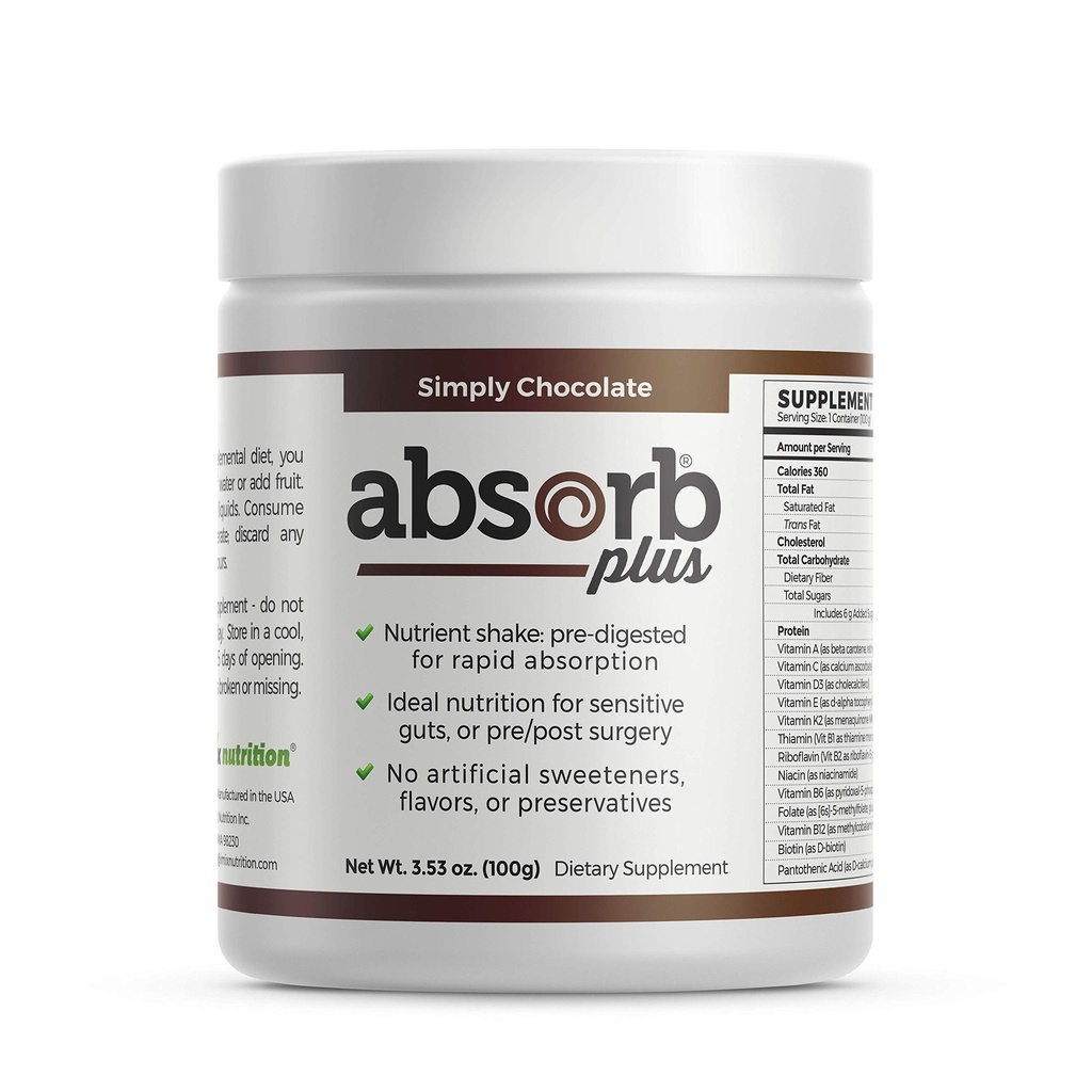 Isolaateiwit - Dieetsupplement voor verbeterde Gut Health, Extra voedingsondersteuning, Non-GMO, Glutenvrij, Lactosevrij, Caseïnevrij (100 g, Simply Chocolate)