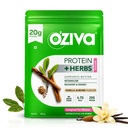 OZiva Protein & Herbs for Women, No Added Sugar, Vanilla Almond, 400g
