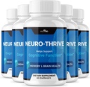 VIVE MD Neuro Thrive Brain Supplement - Officiële Formule - Neuro Thrive PQQ, Neuro Thrive voor extra sterkte met Ginkgo Biloba Extract, Siberische Ginseng Extract (5 Pack)