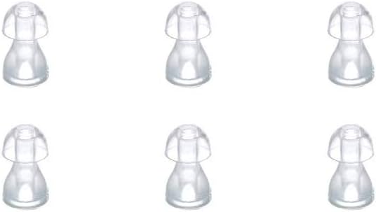 (6 stuks/lot) Hoorhulp oor Tips Siliconen oordopjes voor BTE,ITE en Pocket Hearing Aids oor Bud vervangingen (kleine φ8mm)