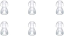 (6 stuks/lot) Hoorhulp oor Tips Siliconen oordopjes voor BTE,ITE en Pocket Hearing Aids oor Bud vervangingen (kleine φ8mm)