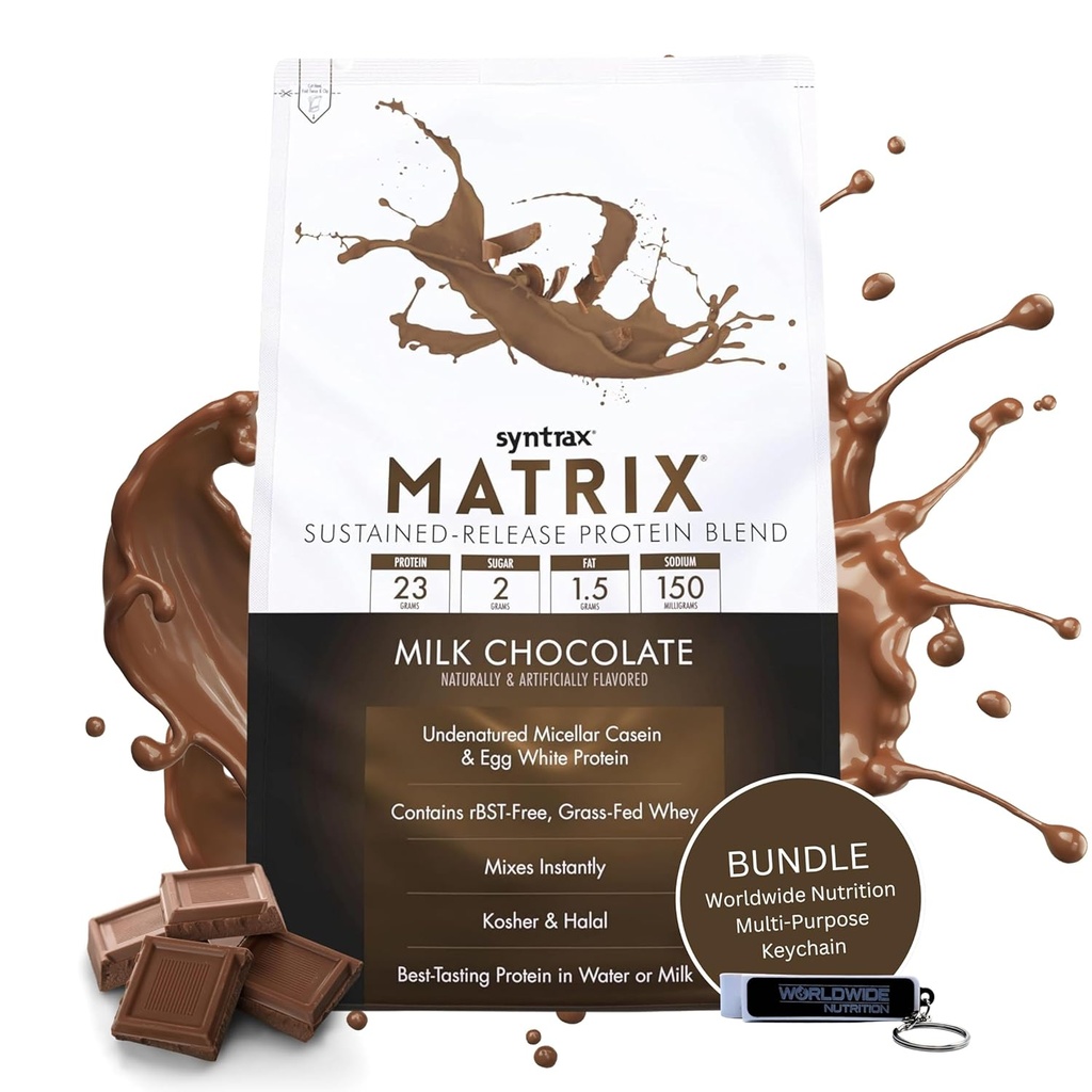 Chocolate Whey Caseïne Blend Proteïne Poeder - Instant Mix Hoge Proteïne 2lb Kosher Halal Syntrax