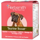 Herbsmith Taurine Boost - Hart- en hartondersteuning voor honden en katten - Taurine Supplement voor hond en kat hart gezondheid met CoQ10, Taurine en L-Carnitine voor honden - 75g