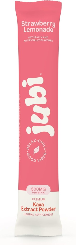 Jubi Kava Stick Packs (1 Stick, Aardbei Lemonade)