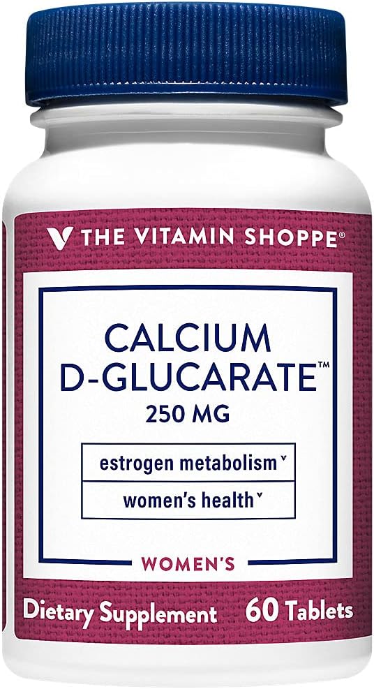 De vitamine Shoppe Calcium D-Glucarate 250MG, natuurlijke stof voor de gezondheid van vrouwen die ondersteunt oestrogeen Metabolisme en hormoonbalans door ontgifting (60 tabletten)