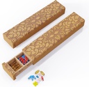 Houten pil Organizer, 7 dagen pil Box, Travel pil Box, Houten pil case Privacy bescherming Perfect voor medicatie, vitamines, visolie, supplementen (Beuken)